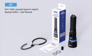 XTAR Hunter DH1 1600 Lumens Dive Light for Spearfishing