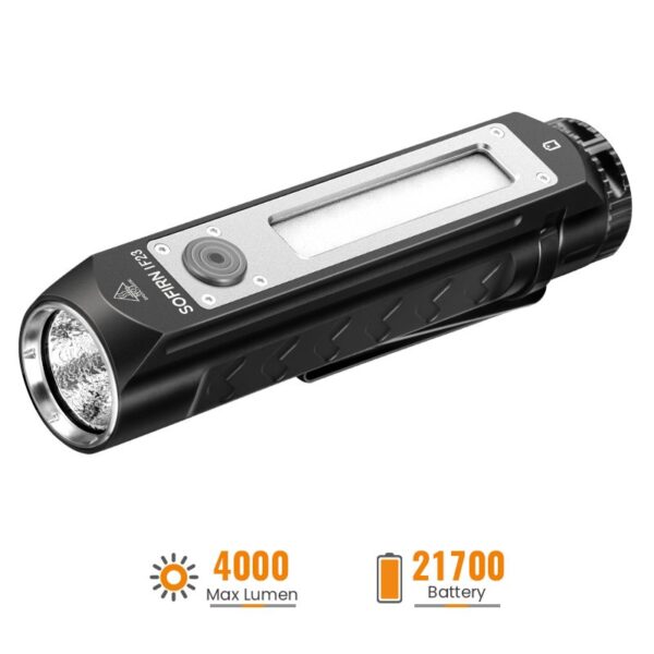 Sofirn IF23 4000 Lumen 247m Throw Rechargeable Flashlight with 21700 Battery - Image 2