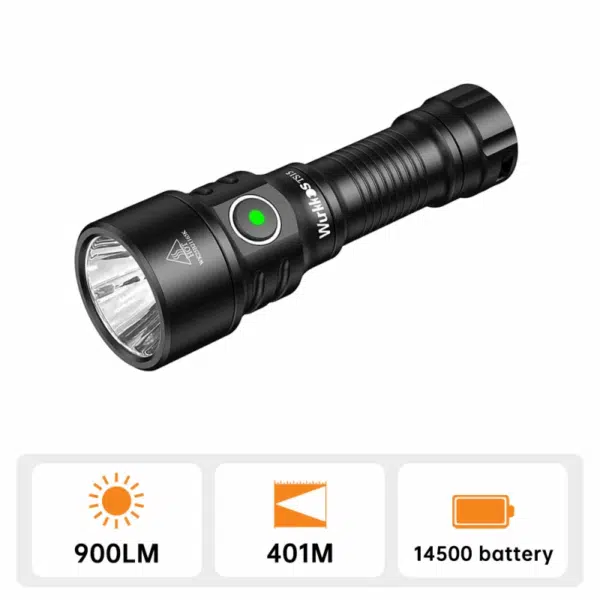Wurkkos TS15 900 Lumen 401m Throw Rechargeable Mini Flashlight with 14500 Battery - Image 2