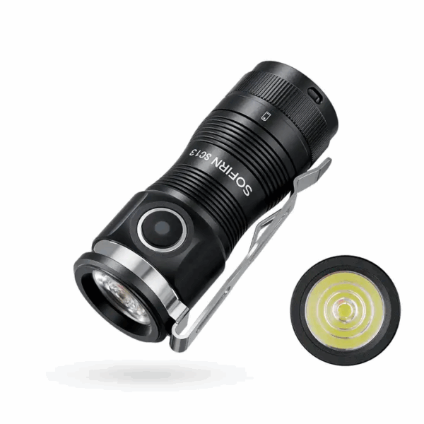 Sofirn SC13 1300 Lumen 217m Throw Rechargeable EDC Keychain Flashlight - Image 2