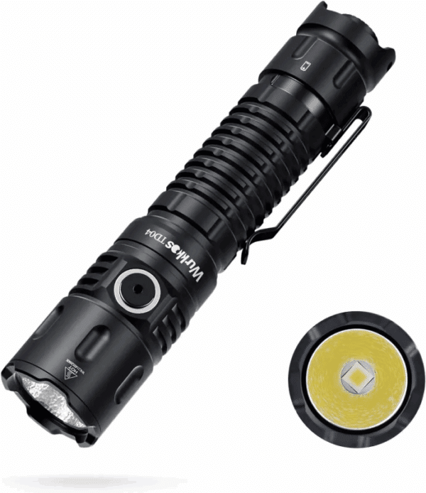 Wurkkos TD04 3000 Lumen 295m Throw Rechargeable Tactical Flashlight with 21700 Battery