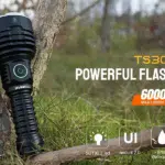OPEN BOX -Wurkkos TS30S Pro 6000 Lumen 1065m Throw Rechargeable Flashlight with 21700 Battery
