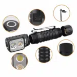OPEN BOX Wurkkos HD15 2000 Lumen 151m Throw Rechargeable Headlamp with 18650 Battery
