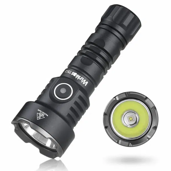 Wurkkos TS12 1350 Lumen 473m Throw Rechargeable Flashlight with 14500 Battery - Image 21
