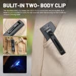 Wurkkos HD01 1200 Lumen 157m Throw Rechargeable EDC Flashlight with Built-in Battery