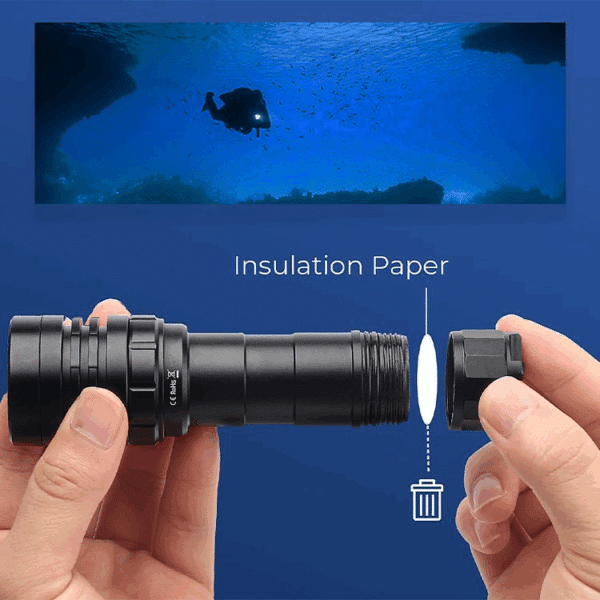 Sofirn SD05 3000 Lumen 270m Throw Rechargeable Diving Flashlight with 21700 Battery - Image 12