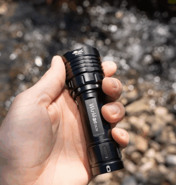 Wurkkos DL30 3600 Lumen 219m Throw Rechargeable Diving Flashlight with 21700 Battery - Image 10