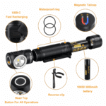 Sofirn HS40 2000 Lumen 175m Throw Rechargeable Headlamp with 18650 Battery