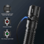 Wurkkos TD04 3000 Lumen 295m Throw Rechargeable Tactical Flashlight with 21700 Battery