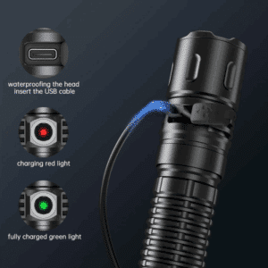 Wurkkos TD04 3000 Lumen 295m Throw Rechargeable Tactical Flashlight with 21700 Battery