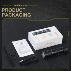 Sofirn SC33 5200 Lumen 327m Throw Rechargeable Flashlight with 21700 Battery