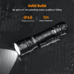 OPEN BOX Sofirn SK1 1300 Lumen 479m Throw Rechargeable Tactical Flashlight with 18650 Battery