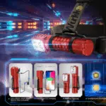 OPEN BOX Wurkkos HD15 2000 Lumen 151m Throw Rechargeable Headlamp with 18650 Battery