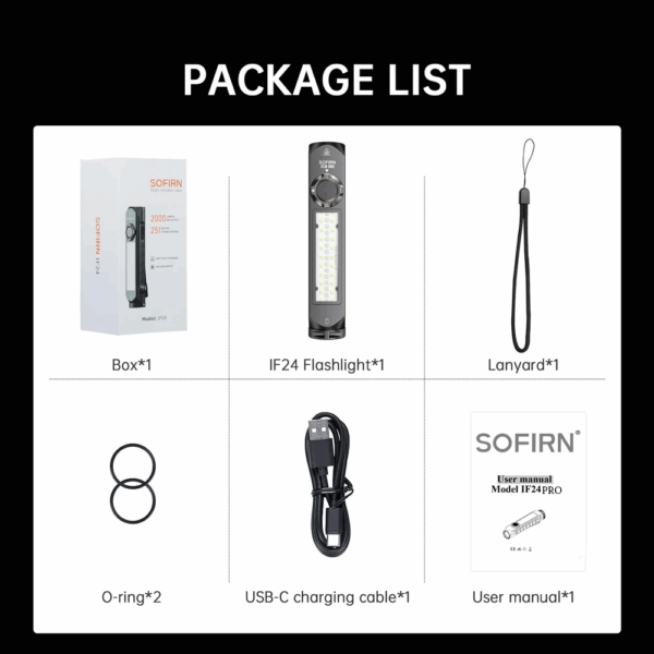 Sofirn IF23 Pro 5000 Lumen 226m Throw Rechargeable Flashlight with 21700 Battery - Image 15