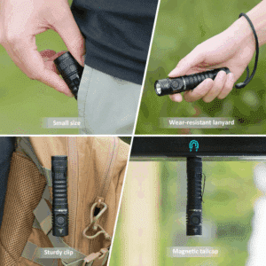 Wurkkos FC11C 1200 Lumen 155m Throw Rechargeable Flashlight with 18650 Battery