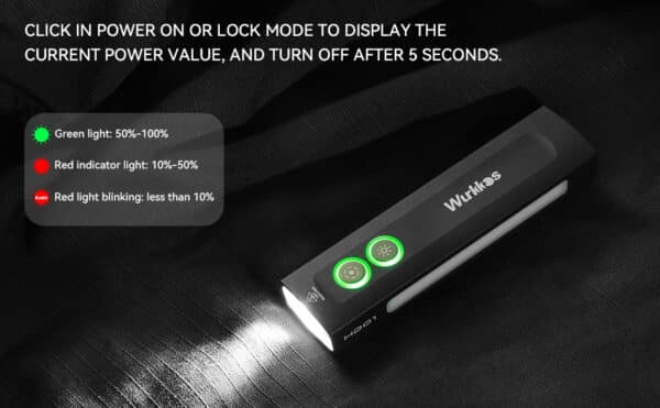 Wurkkos HD01 1200 Lumen 157m Throw Rechargeable EDC Flashlight with Built-in Battery - Image 18