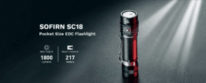 Sofirn SC18 1800 Lumen 217m Throw Rechargeable EDC Flashlight