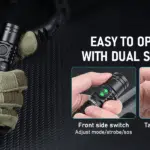 Wurkkos FC12C 1600 Lumen 332m Throw Rechargeable Flashlight with 18650 Battery