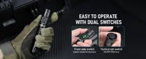 Wurkkos FC12C 1600 Lumen 332m Throw Rechargeable Flashlight with 18650 Battery