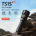 Wurkkos TS15 900 Lumen 401m Throw Rechargeable Mini Flashlight with 14500 Battery