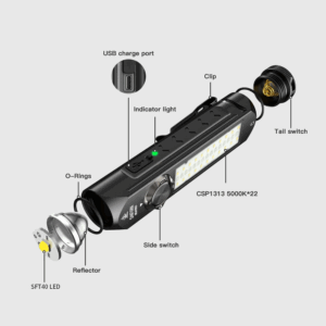 Sofirn IF23 Pro 5000 Lumen 226m Throw Rechargeable Flashlight with 21700 Battery