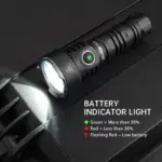 Wurkkos TS12 1350 Lumen 473m Throw Rechargeable Flashlight with 14500 Battery