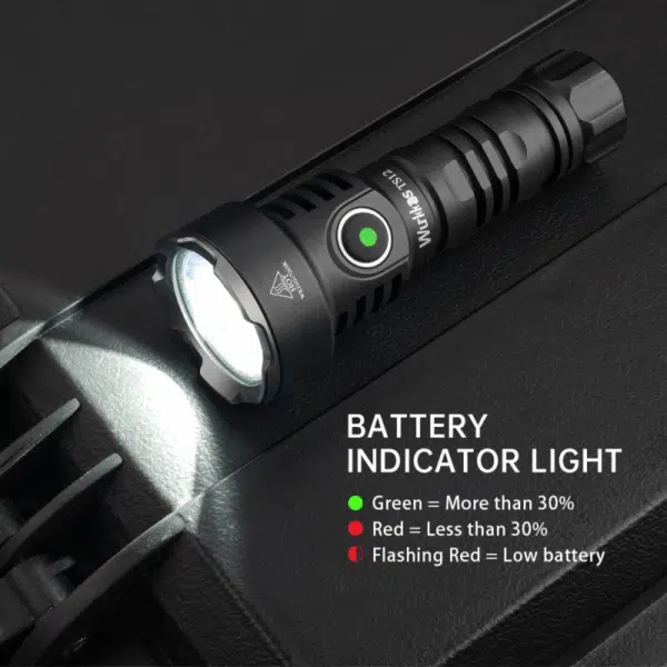 Wurkkos TS12 1350 Lumen 473m Throw Rechargeable Flashlight with 14500 Battery - Image 28