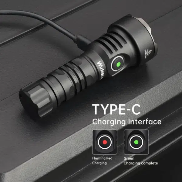 Wurkkos TS12 1350 Lumen 473m Throw Rechargeable Flashlight with 14500 Battery - Image 29
