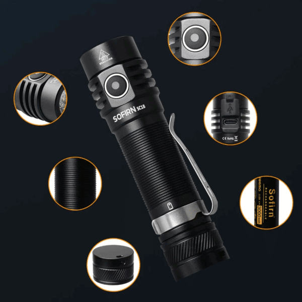 Sofirn SC18 1800 Lumen 217m Throw Rechargeable EDC Flashlight - Image 19