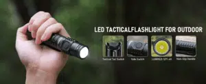 Wurkkos FC12C 1600 Lumen 332m Throw Rechargeable Flashlight with 18650 Battery