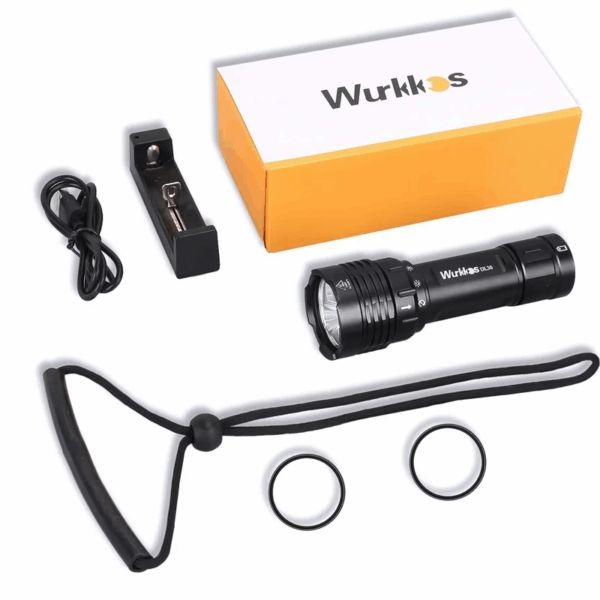 Wurkkos DL30 3600 Lumen 219m Throw Rechargeable Diving Flashlight with 21700 Battery - Image 17