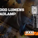 OPEN BOX Wurkkos HD15 2000 Lumen 151m Throw Rechargeable Headlamp with 18650 Battery