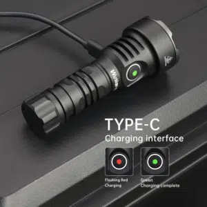 Wurkkos TS12 1350 Lumen 473m Throw Rechargeable Flashlight with 14500 Battery