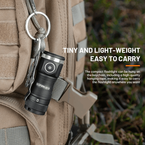 Sofirn SC13 1300 Lumen 217m Throw Rechargeable EDC Keychain Flashlight - Image 20