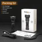 Wurkkos TS12 1350 Lumen 473m Throw Rechargeable Flashlight with 14500 Battery