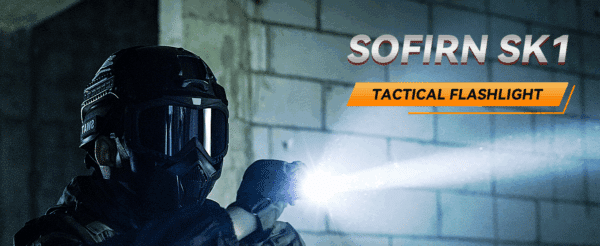OPEN BOX Sofirn SK1 1300 Lumen 479m Throw Rechargeable Tactical Flashlight with 18650 Battery - Image 24