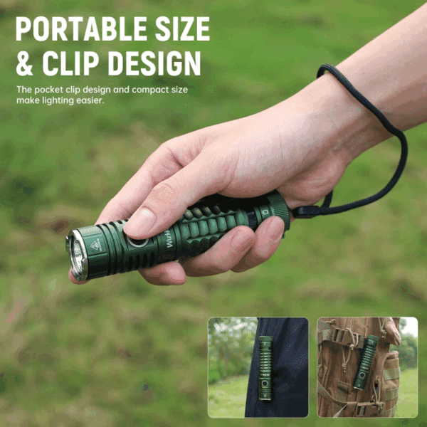 Wurkkos TS22 4500 Lumen 191m Throw Rechargeable Flashlight with 21700 Battery - Image 22
