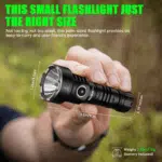 Wurkkos TS12 1350 Lumen 473m Throw Rechargeable Flashlight with 14500 Battery