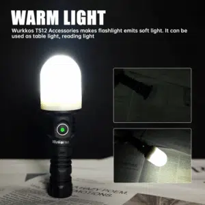 Wurkkos TS12 1350 Lumen 473m Throw Rechargeable Flashlight with 14500 Battery
