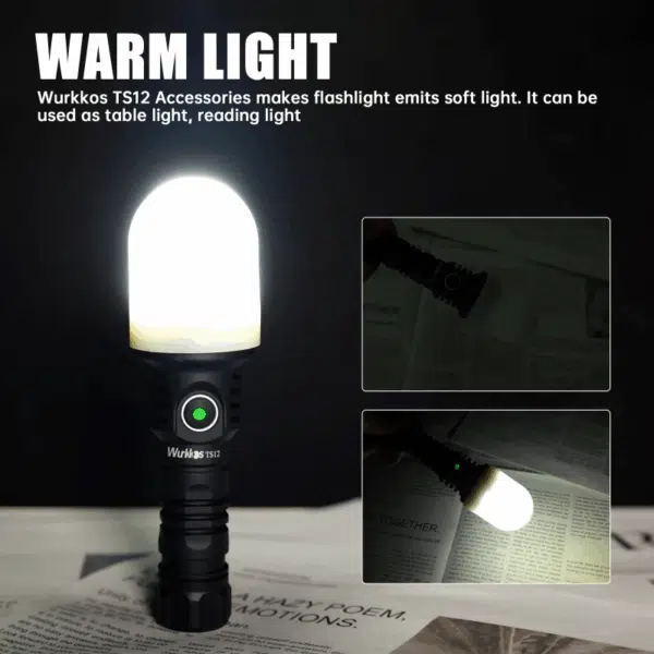 Wurkkos TS12 1350 Lumen 473m Throw Rechargeable Flashlight with 14500 Battery - Image 34