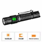 Wurkkos FC12C 1600 Lumen 332m Throw Rechargeable Flashlight with 18650 Battery
