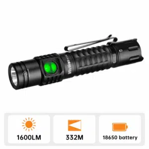 Wurkkos FC12C 1600 Lumen 332m Throw Rechargeable Flashlight with 18650 Battery