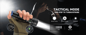 Sofirn SK40 3200 Lumen 580m Throw Rechargeable Tactical Flashlight with 21700 Battery