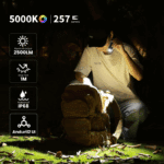 Wurkkos TS10 Max 2500 Lumen 157m Throw Rechargeable Flashlight with 18650 Battery