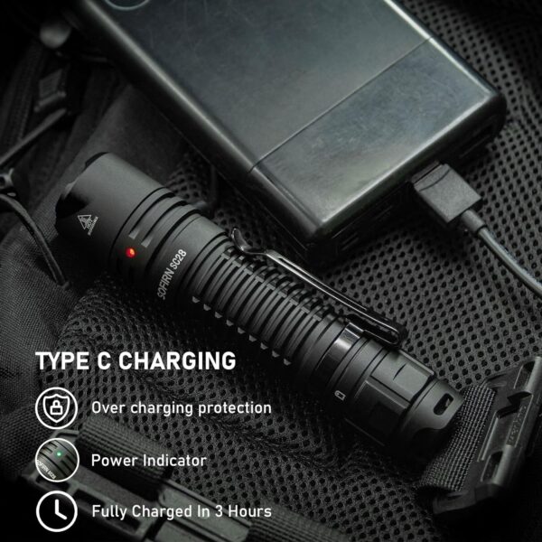 Sofirn SC28 2800 Lumen 223m Throw Rechargeable Flashlight with 21700 Battery - Image 3