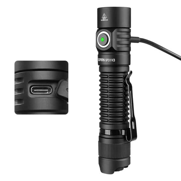 Sofirn SP31V3 2000 Lumen 269m Throw Rechargeable Flashlight with 18650 Battery - Image 4