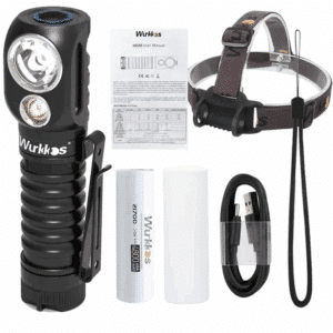 Wurkkos HD20 2000 Lumen 144m Throw Rechargeable Headlamp with Battery