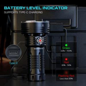 Sofirn IF30 12000 Lumen 685m Throw Rechargeable Flashlight with 32650 Battery