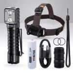 OPEN BOX Wurkkos HD15 2000 Lumen 151m Throw Rechargeable Headlamp with 18650 Battery