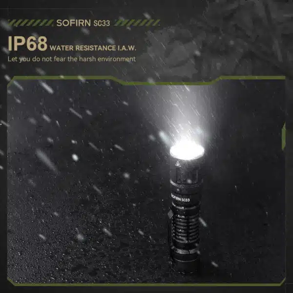 Sofirn SC33 5200 Lumen 327m Throw Rechargeable Flashlight with 21700 Battery - Image 7